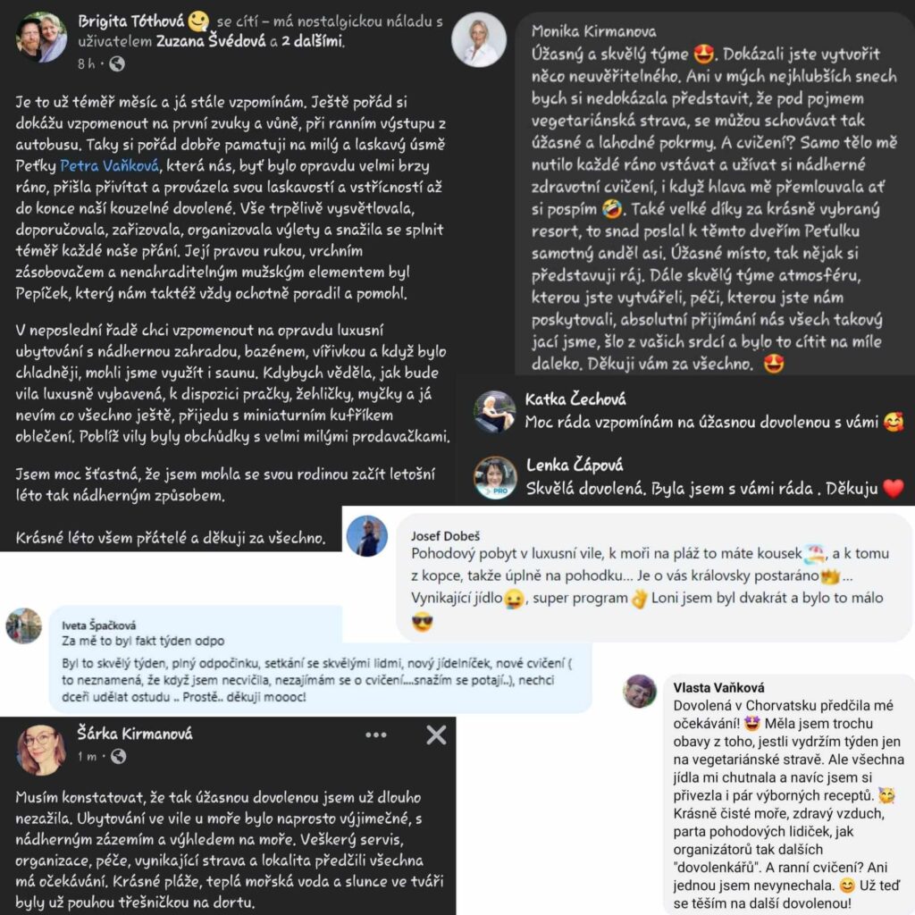 Recenze na cvičení u moře